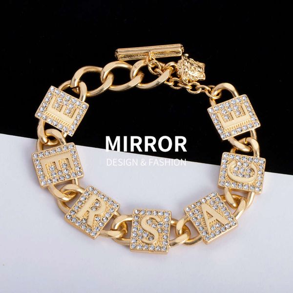 bracelet designer versa head candy letter full set bracelet classic fashion versatile personalized high grade handicraft, Black
bracelet designer versa head candy letter full set bracelet classic fashion versatile personalized high grade handicraft, Black