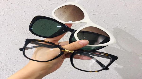 fashion 5393 women cateye 2 magnetic clipon sunglasses uv400 frame for prescription 5420140 f fullset case multifunction goggl1391493, White;black
fashion 5393 women cateye 2 magnetic clipon sunglasses uv400 frame for prescription 5420140 f fullset case multifunction goggl1391493, White;black