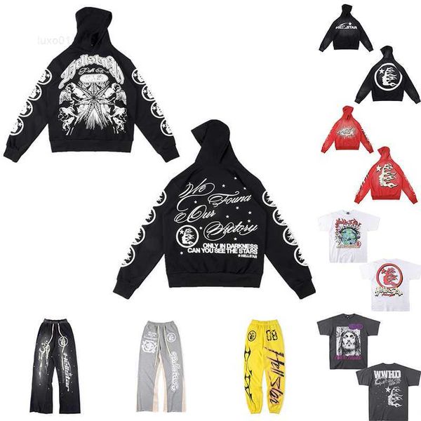 hellstar hoodie mens and womens high1-quality hooded sweatshirt womens american retro mud print old sports casual loudspeaker pants size s-x, Black
hellstar hoodie mens and womens high1-quality hooded sweatshirt womens american retro mud print old sports casual loudspeaker pants size s-x, Black