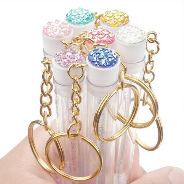 tube eyelash brush with gold keychain glitter mascara wand for lash extension clear micro comb container makeup tool
tube eyelash brush with gold keychain glitter mascara wand for lash extension clear micro comb container makeup tool