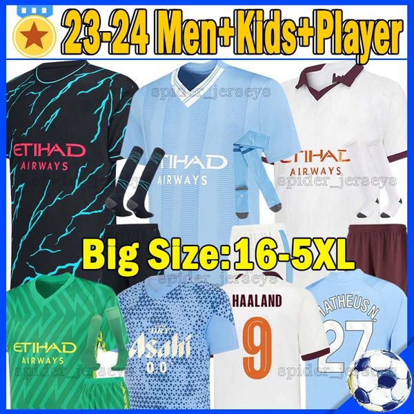 4xl 5xl 9#haaland 2023 2024 soccer jerseys matheus n. doku de bruyne 22 23 kovacic foden grealish gvardiol cities football shirts fans playe, Black;yellow
4xl 5xl 9#haaland 2023 2024 soccer jerseys matheus n. doku de bruyne 22 23 kovacic foden grealish gvardiol cities football shirts fans playe, Black;yellow