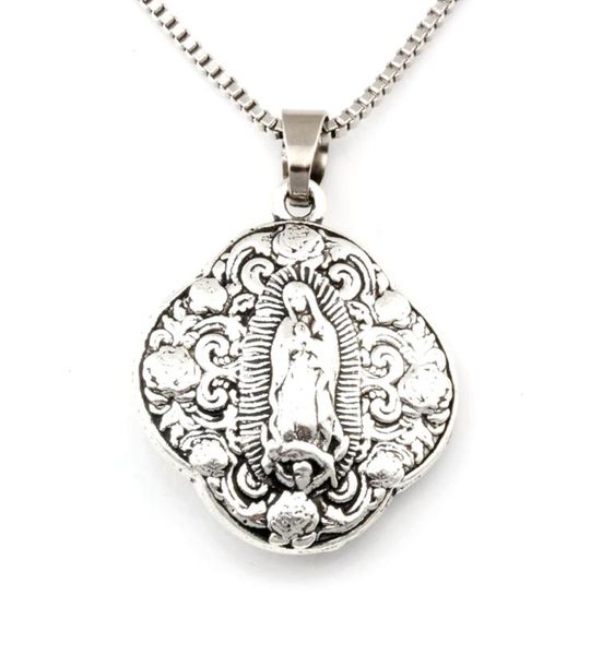 10pcslots antique silver virgin mary religion alloy charms pendant necklaces travel protection pendants necklaces 24inches chains1313081
10pcslots antique silver virgin mary religion alloy charms pendant necklaces travel protection pendants necklaces 24inches chains1313081