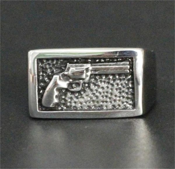5pcslot design cool gun ring 316l stainless steel fashion jewelry popular men ring37677522745327, Silver
5pcslot design cool gun ring 316l stainless steel fashion jewelry popular men ring37677522745327, Silver