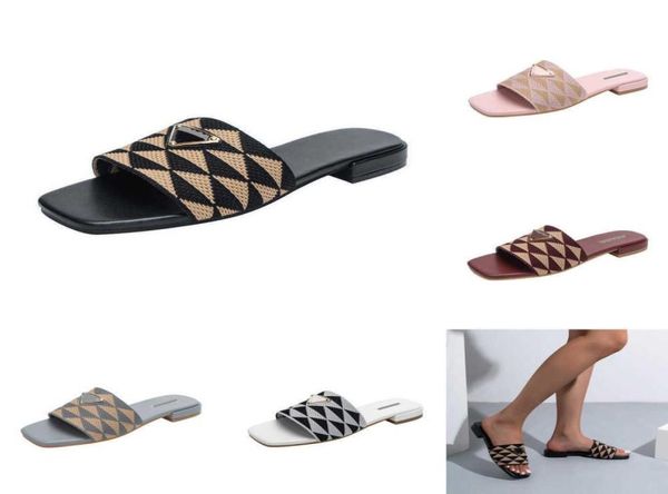 designer women slippers embroidered sandals fabric jacquard triangle slides mules knitted slipper womens home flip flops casual su6368928, Black
designer women slippers embroidered sandals fabric jacquard triangle slides mules knitted slipper womens home flip flops casual su6368928, Black