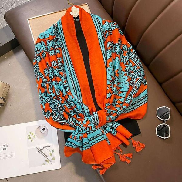 spring and summer style cotton linen scarf travel sunblock long shawl air conditioner big all matching beach towel, Blue;gray
spring and summer style cotton linen scarf travel sunblock long shawl air conditioner big all matching beach towel, Blue;gray