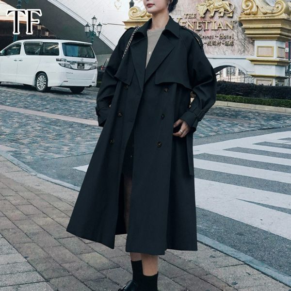womens trench coats autumn coat single breasted long khaki for women casual loose jackets classic lapel overcoat belt streetwear 230904, Tan;black
womens trench coats autumn coat single breasted long khaki for women casual loose jackets classic lapel overcoat belt streetwear 230904, Tan;black