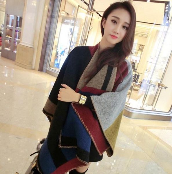 vintage oversized women shawl large color block cashmere wool scarf outdoor winter warm cloak halloween party gife tta17858128297, Blue;gray
vintage oversized women shawl large color block cashmere wool scarf outdoor winter warm cloak halloween party gife tta17858128297, Blue;gray