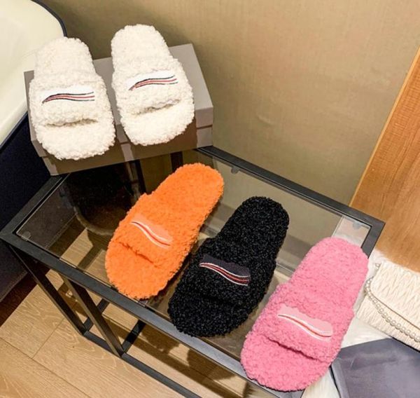 women designer furry slide sandals fashion slippers with box black pink white logo burgundy paris embroidered luxury shoes designe1620515
women designer furry slide sandals fashion slippers with box black pink white logo burgundy paris embroidered luxury shoes designe1620515