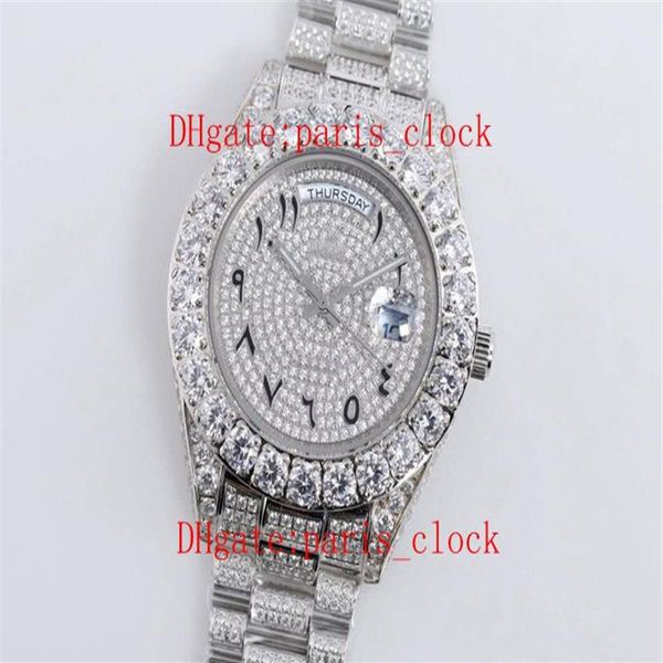 sf all ice drill big diamond watch ring luxury full drilling arabic numerals face watch with stainless steel 2813 movement timing 295k, Slivery;brown
sf all ice drill big diamond watch ring luxury full drilling arabic numerals face watch with stainless steel 2813 movement timing 295k, Slivery;brown