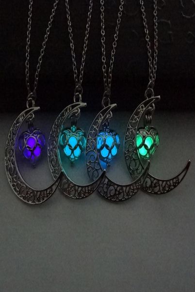 the moon heart pendant necklace noctilucence glow in dark essential oil diffuser necklace lockets chains jewlery for women drop sh2648014, Silver
the moon heart pendant necklace noctilucence glow in dark essential oil diffuser necklace lockets chains jewlery for women drop sh2648014, Silver