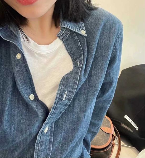 designer spring zheng xiujing same rl warhorse classic american pony embroidered washed denim shirt, White
designer spring zheng xiujing same rl warhorse classic american pony embroidered washed denim shirt, White
