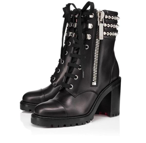 elegant brands women's boot winter spikes ankle boots chunky heels lug sole famous lady party wedding combat booties eu36-433160394, Black
elegant brands women's boot winter spikes ankle boots chunky heels lug sole famous lady party wedding combat booties eu36-433160394, Black