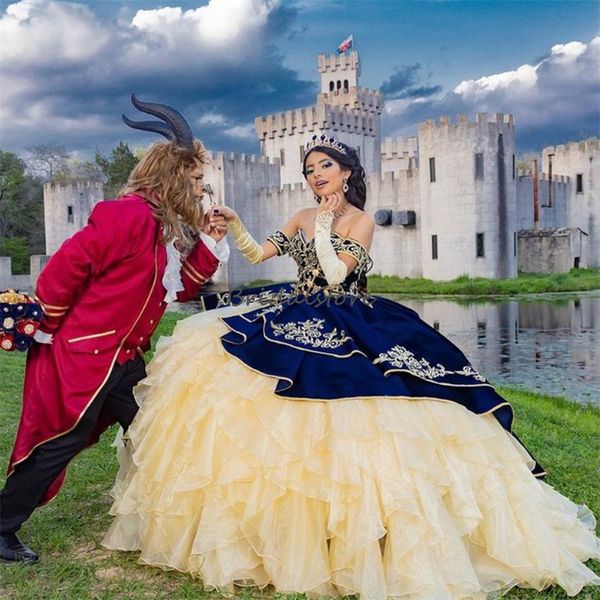 classy navy golden quinceanera dresses 2023 organza ruffles ball gown prom dress xv para vestidos de 15 birthday party dress corset vestidos, Blue;red
classy navy golden quinceanera dresses 2023 organza ruffles ball gown prom dress xv para vestidos de 15 birthday party dress corset vestidos, Blue;red
