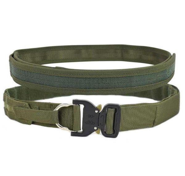 tactical molle belt outdoor army fighter cs wargame heavy duty double layer shooter hiking hunting nylon belts7160500, Black;gray
tactical molle belt outdoor army fighter cs wargame heavy duty double layer shooter hiking hunting nylon belts7160500, Black;gray