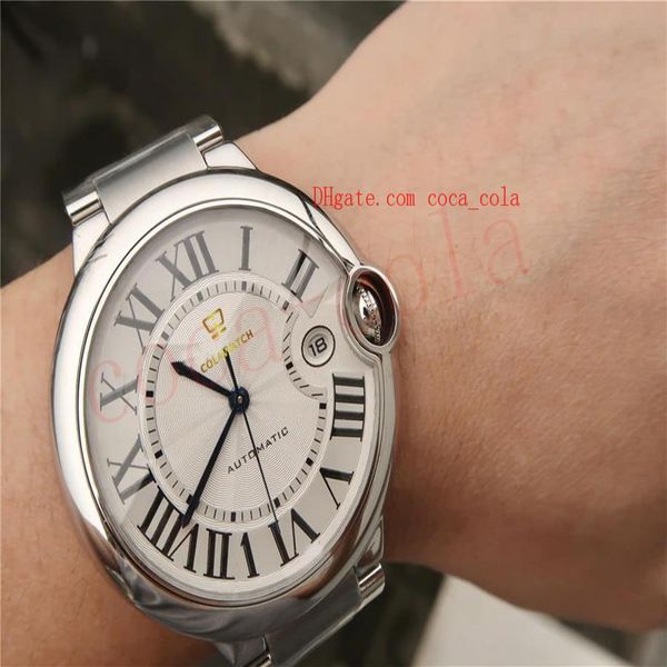 original box watch 42mm blue balloon sapphire glass mechanical automatic wrisrwatch stainless steel strap watches306a, Slivery;brown
original box watch 42mm blue balloon sapphire glass mechanical automatic wrisrwatch stainless steel strap watches306a, Slivery;brown