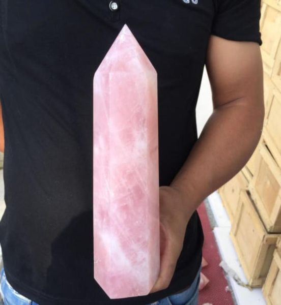 about 700g natural clear pink crystal quartz obelisk crystal point healing5588994, Black
about 700g natural clear pink crystal quartz obelisk crystal point healing5588994, Black