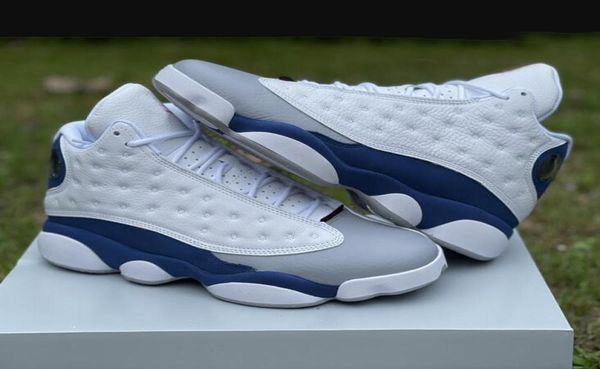 real carbon fiber 13 french blue mens sports shoes 13s white french bluegrey outdoor basketball sneakers with original box size u4302568
real carbon fiber 13 french blue mens sports shoes 13s white french bluegrey outdoor basketball sneakers with original box size u4302568