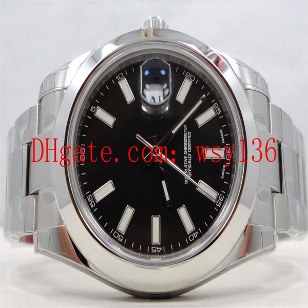 luxury datejust ii 116300 41mm smooth bezel black dial mens casual watches stainless automatic mechanical men's 289n, Slivery;brown
luxury datejust ii 116300 41mm smooth bezel black dial mens casual watches stainless automatic mechanical men's 289n, Slivery;brown