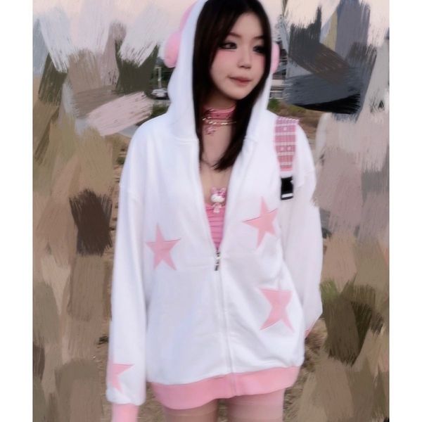 womens hoodies sweatshirts pure desire style pink star hooded jacket spring and autumn loose lazy allmatch sweater sweatshirt 230904, Black
womens hoodies sweatshirts pure desire style pink star hooded jacket spring and autumn loose lazy allmatch sweater sweatshirt 230904, Black
