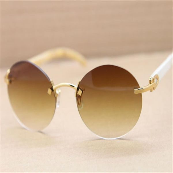 round white buffalo horn sunglasses design half frame sunglasses c decoration fashion accessories size56-18-140 mm298l, White;black
round white buffalo horn sunglasses design half frame sunglasses c decoration fashion accessories size56-18-140 mm298l, White;black