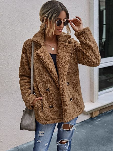 womens fur faux autumn teddy coat women female thick warm plush jacket long sleeve winter 230904, Black
womens fur faux autumn teddy coat women female thick warm plush jacket long sleeve winter 230904, Black
