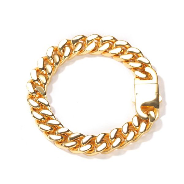 gold cuban link chain bracelet fashion stainless steel hip hop jewelry mens silver bracelets275o, Black
gold cuban link chain bracelet fashion stainless steel hip hop jewelry mens silver bracelets275o, Black