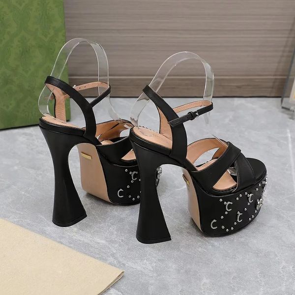 waterproof platform sandals with interlocking cross ankle strap horseshoe open-toe dress shoes luxury designer high shoes women party factor, Black
waterproof platform sandals with interlocking cross ankle strap horseshoe open-toe dress shoes luxury designer high shoes women party factor, Black