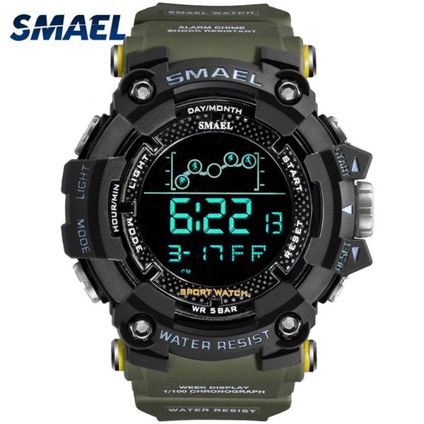 mens watch military water resistant sport wristwach army led digital wrist satches for male relogio masculino watches2597, Slivery;brown