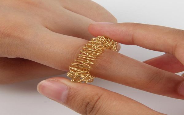 toy anxiety stress relief sensory spring finger massage rings toys spiky acupressure ring9685456, Golden;silver
toy anxiety stress relief sensory spring finger massage rings toys spiky acupressure ring9685456, Golden;silver