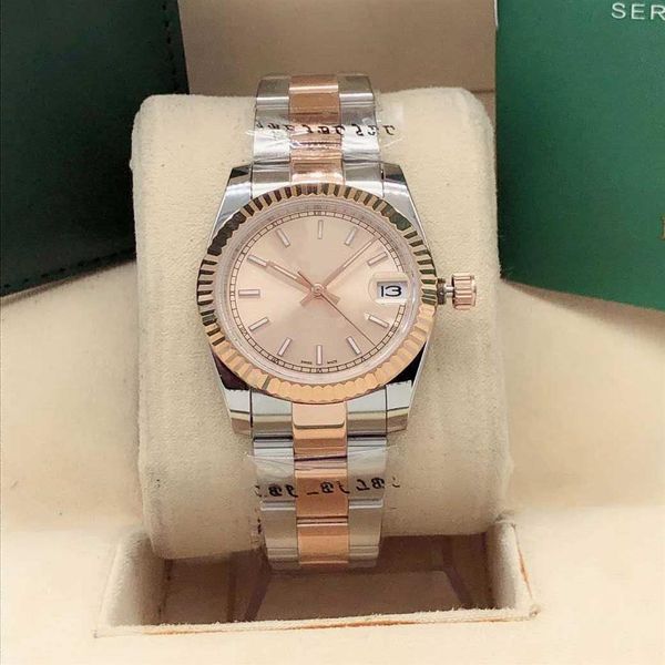 rose gold fashion ladies dress bracelet watch 31mm date sapphire automatic mechanical watches casual bags womens wristwatch box gi3351, Slivery;brown
rose gold fashion ladies dress bracelet watch 31mm date sapphire automatic mechanical watches casual bags womens wristwatch box gi3351, Slivery;brown