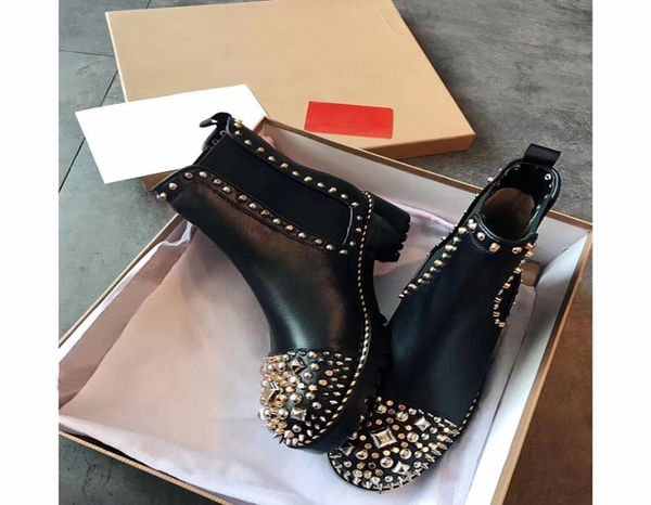 brand fashion spikes s women heels sneaker luxury designer rivets ankle boots metal genuine leather women winter boots w33079435, Black
brand fashion spikes s women heels sneaker luxury designer rivets ankle boots metal genuine leather women winter boots w33079435, Black
