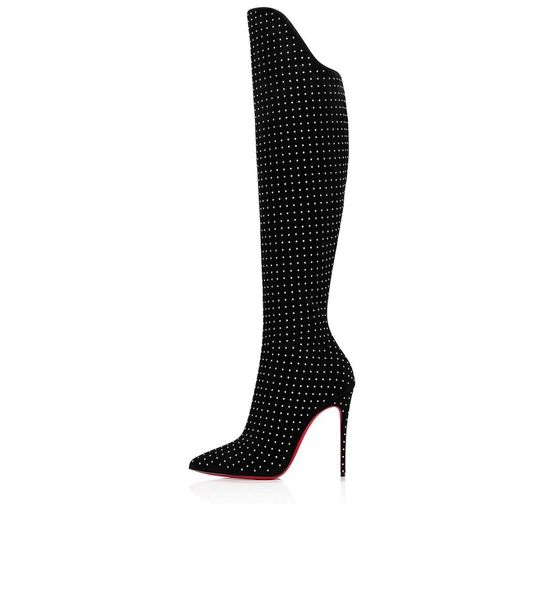 2021s women long boot high heels alta botta plume 100mm suede knee highs boots black suedes knee-high boots leathers with rhinestone luxury
2021s women long boot high heels alta botta plume 100mm suede knee highs boots black suedes knee-high boots leathers with rhinestone luxury