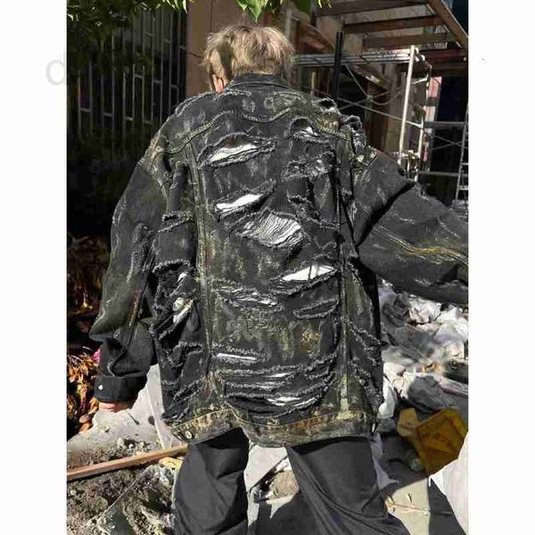 men's jackets designer high version 2023 autumn/winter new luxury fashion b home wash hole denim and women's jacket coat te1h, Black;brown
men's jackets designer high version 2023 autumn/winter new luxury fashion b home wash hole denim and women's jacket coat te1h, Black;brown