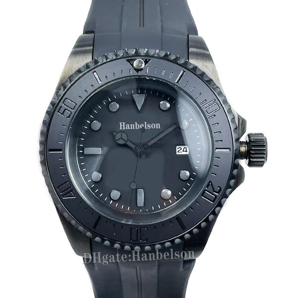 mens watch 44mm black ceramic bezel asia 2813 automatic sapphire cystal rubber stainless steel strap with glide lock clasp mechani254k, Slivery;brown
mens watch 44mm black ceramic bezel asia 2813 automatic sapphire cystal rubber stainless steel strap with glide lock clasp mechani254k, Slivery;brown