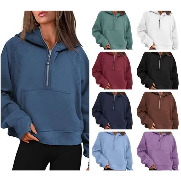 autumn and winter yoga lulus scuba hoodie womens plus velvet thickening jacket hoodys sport half zipper terry designers sweater cing loose s, Black
autumn and winter yoga lulus scuba hoodie womens plus velvet thickening jacket hoodys sport half zipper terry designers sweater cing loose s, Black