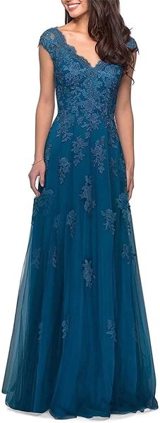 long sweety formal evening dresses prom party gowns appliques deep v-neck lace-up tulle a-line plus size e06, Black;red
long sweety formal evening dresses prom party gowns appliques deep v-neck lace-up tulle a-line plus size e06, Black;red