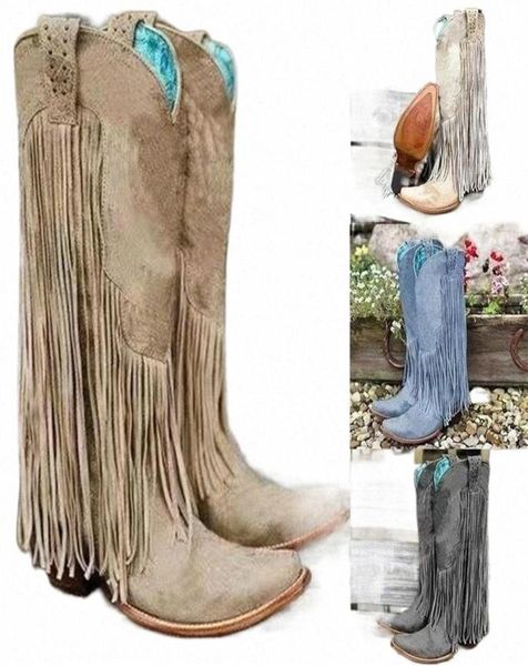 women039s vintage fringe boots kneehigh low chunky heel pointed toe heels boots leather cowboy260s6067800, Black
women039s vintage fringe boots kneehigh low chunky heel pointed toe heels boots leather cowboy260s6067800, Black