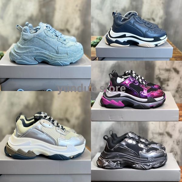 triple s sneaker in blue denim designer casual shoes platform sneakers clear sole black white grey red pink blue royal neon green mens train
triple s sneaker in blue denim designer casual shoes platform sneakers clear sole black white grey red pink blue royal neon green mens train