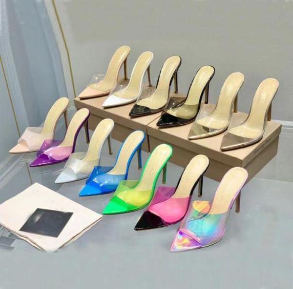 new grossi rossi heel slippers sandals stiletto mules pvc high heels 105mm slipon open toe women luxury designers shoes evening f4652133, Black
new grossi rossi heel slippers sandals stiletto mules pvc high heels 105mm slipon open toe women luxury designers shoes evening f4652133, Black