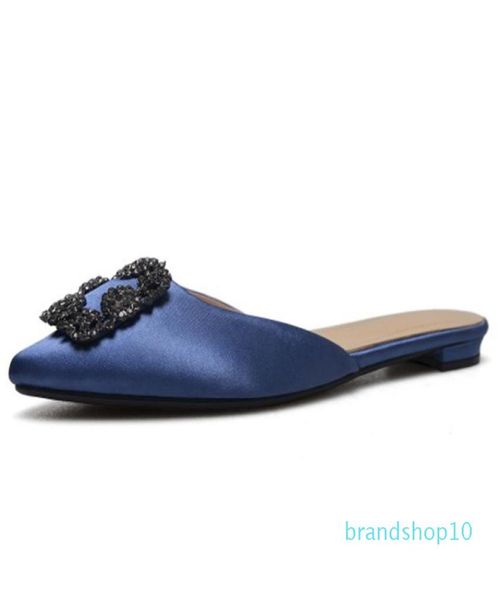 springautumn new fashion blingbling crystal women mules silk pointed toe flat with women slippers outside half slippers3944736, Black
springautumn new fashion blingbling crystal women mules silk pointed toe flat with women slippers outside half slippers3944736, Black