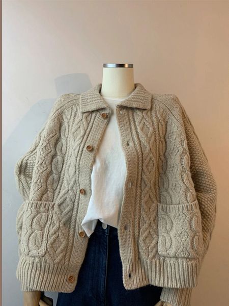 womens sweaters vintage knitting sweater solid colors korean style single breasted jumper harajuku streetwear oversize casual pockets pullov, White;black
womens sweaters vintage knitting sweater solid colors korean style single breasted jumper harajuku streetwear oversize casual pockets pullov, White;black