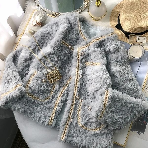 womens fur faux french retro fragrant lamb wool coat short thickened round neck autumn winter jacket 230904, Black
womens fur faux french retro fragrant lamb wool coat short thickened round neck autumn winter jacket 230904, Black