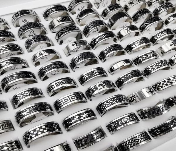 50 men style retro punk accessories gift fashion for stainless and women rings round vintage steel pcslot whole wnaoc4690861, Silver
50 men style retro punk accessories gift fashion for stainless and women rings round vintage steel pcslot whole wnaoc4690861, Silver