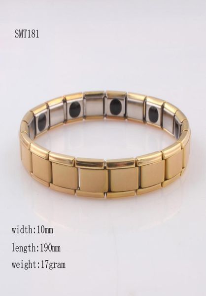 b37096 christmas gift 18k gold health titanium power magnetic bracelet wristbands energy bands2214596, Golden;silver
b37096 christmas gift 18k gold health titanium power magnetic bracelet wristbands energy bands2214596, Golden;silver