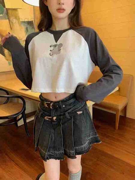 women's t-shirt designer 23ss early autumn hand-painted graffiti letters short long sleeved t-shirt for women with versatile color matc, White
women's t-shirt designer 23ss early autumn hand-painted graffiti letters short long sleeved t-shirt for women with versatile color matc, White