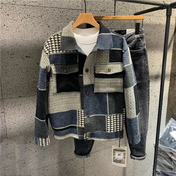 mens jackets clothing autumn winter korean fashion casual lapel hoodless for men slim plaid male coat streetwear 230904, Black;brown
mens jackets clothing autumn winter korean fashion casual lapel hoodless for men slim plaid male coat streetwear 230904, Black;brown