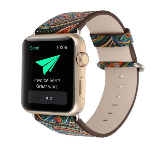 flowers painted style watchband for apple watch band 38mm 40mm 42mm 44mm leather strap for iwatch series 1 2 3 4 5 bracelet belt1727360, Black;brown
flowers painted style watchband for apple watch band 38mm 40mm 42mm 44mm leather strap for iwatch series 1 2 3 4 5 bracelet belt1727360, Black;brown