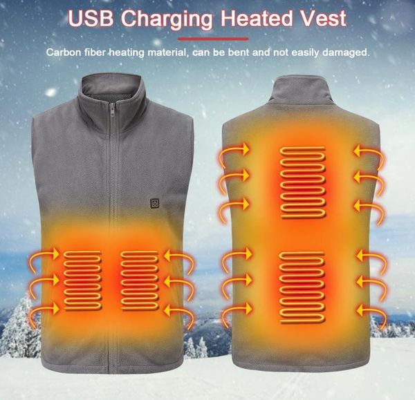 men women outdoor usb infrared heating vest flexible electric thermal winter warm jacket clothing for sports hiking riding9766285, Gray;blue
men women outdoor usb infrared heating vest flexible electric thermal winter warm jacket clothing for sports hiking riding9766285, Gray;blue