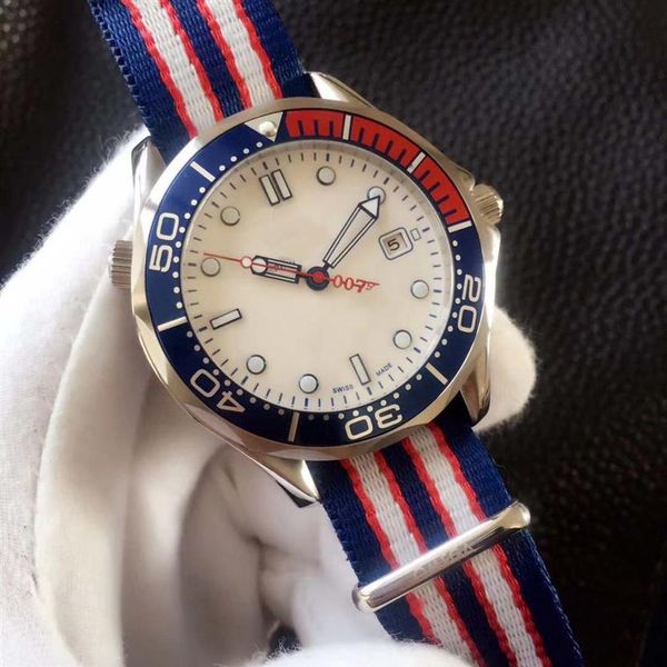 2018 commander james bond 007 white dial limited edition watch mens sprots nylon strap 2813 automatic watch men's watches 41m221n, Slivery;brown
2018 commander james bond 007 white dial limited edition watch mens sprots nylon strap 2813 automatic watch men's watches 41m221n, Slivery;brown