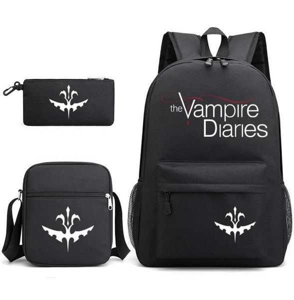 backpack 3pcs the vampire diaries for school teenagers girls boys canvas women black bookbag fashion travel mochilas4383457
backpack 3pcs the vampire diaries for school teenagers girls boys canvas women black bookbag fashion travel mochilas4383457